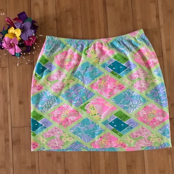 Lilly Pulitzer Dresses & Skirts - Lilly Pulitzer Blue, green and pink Skirt